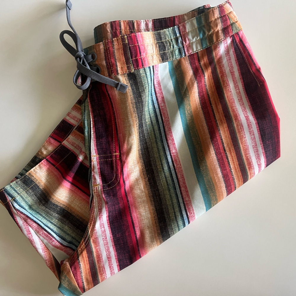Prana Multicolor Striped Shorts